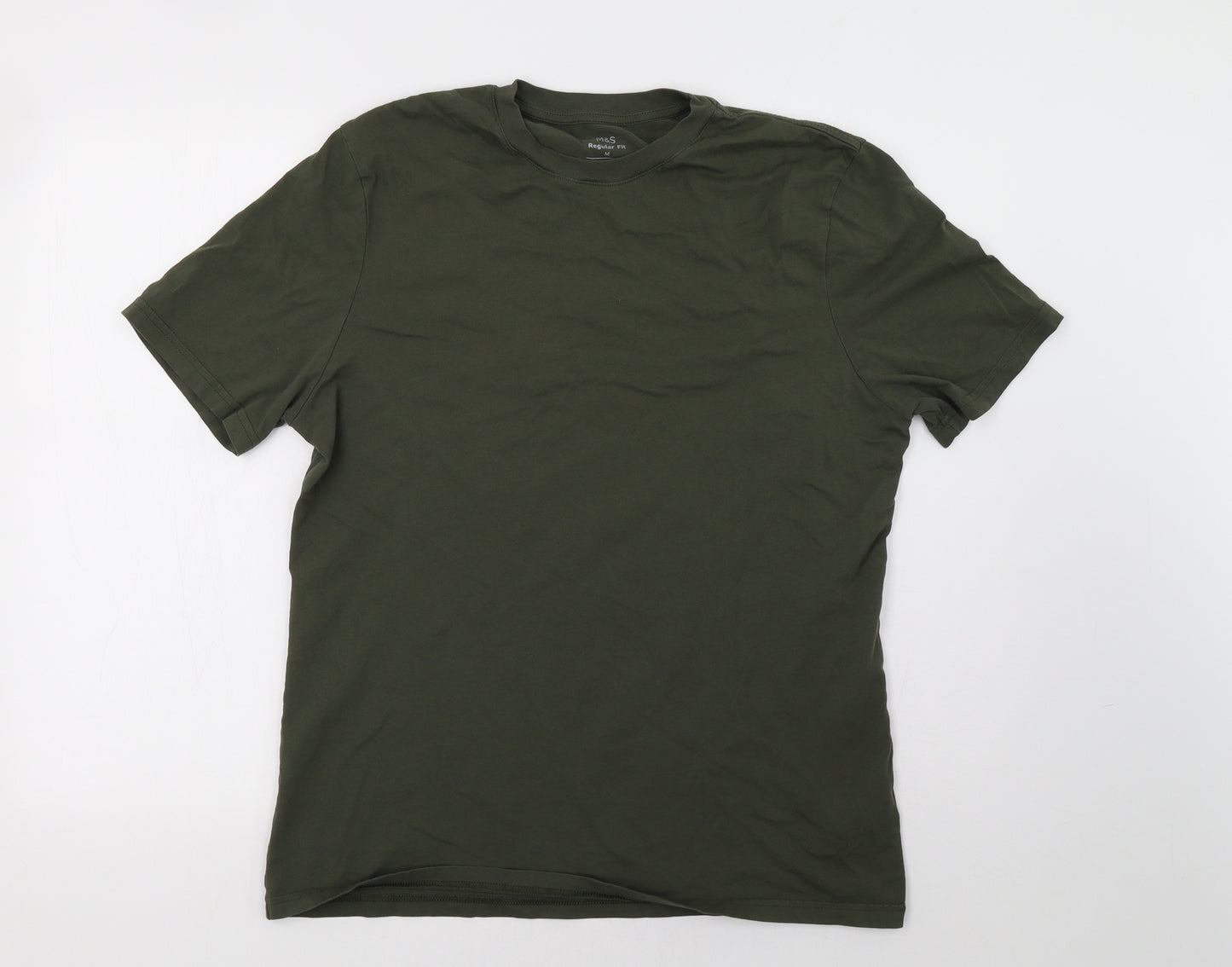 Marks and Spencer Mens Green    T-Shirt Size M