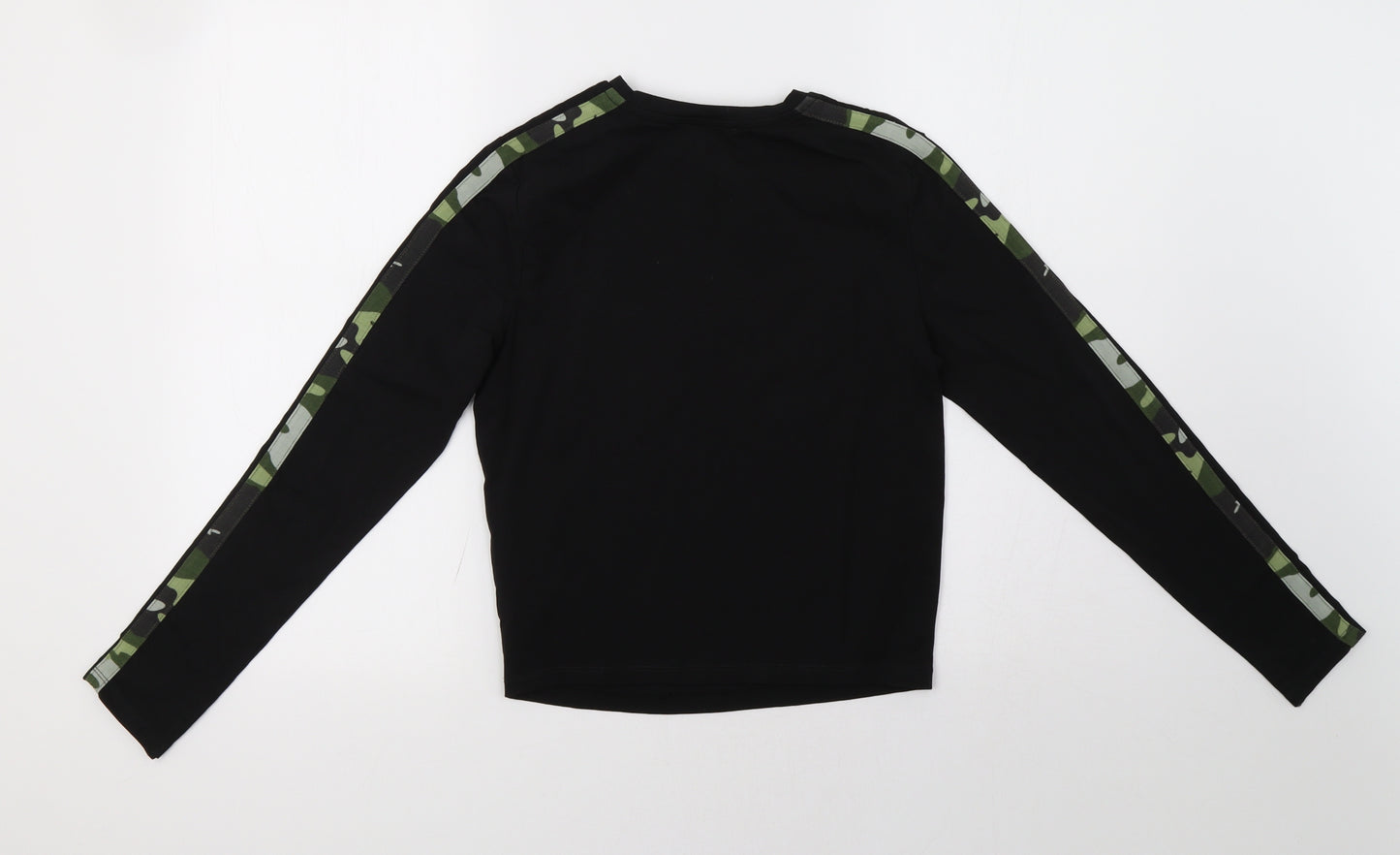 New Look Girls Black Camouflage  Pullover Sweatshirt Size 14-15 Years