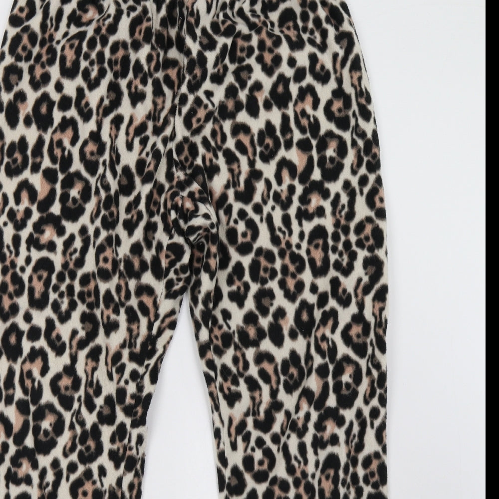 Primark Womens Brown Animal Print   Pyjama Pants Size 12