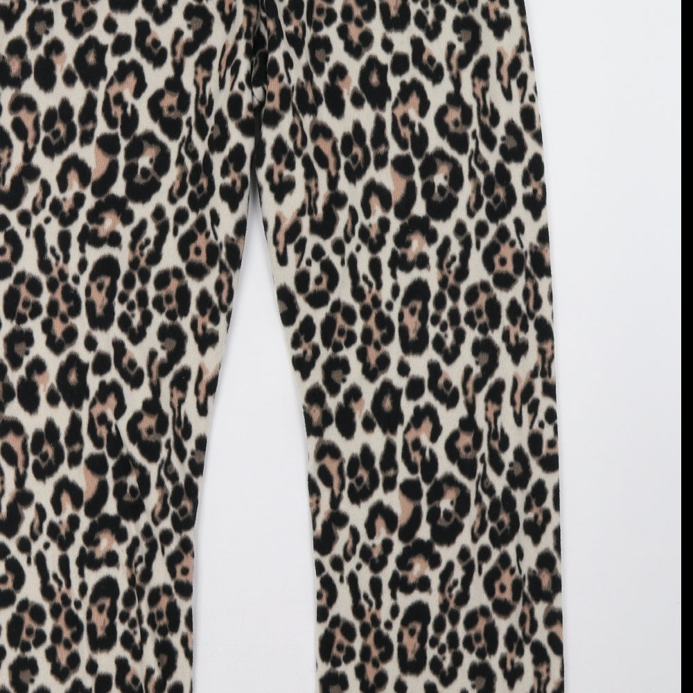 Primark Womens Brown Animal Print   Pyjama Pants Size 12