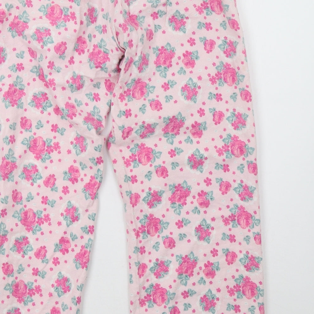 Preworn Womens Pink Floral   Pyjama Pants Size 10