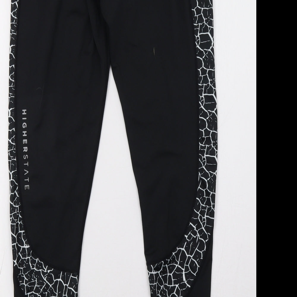 higher state Womens Black    Leggings Size L L29 in