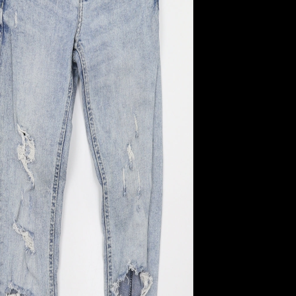 Primark Womens Blue  Denim Skinny Jeans Size 4 L28 in