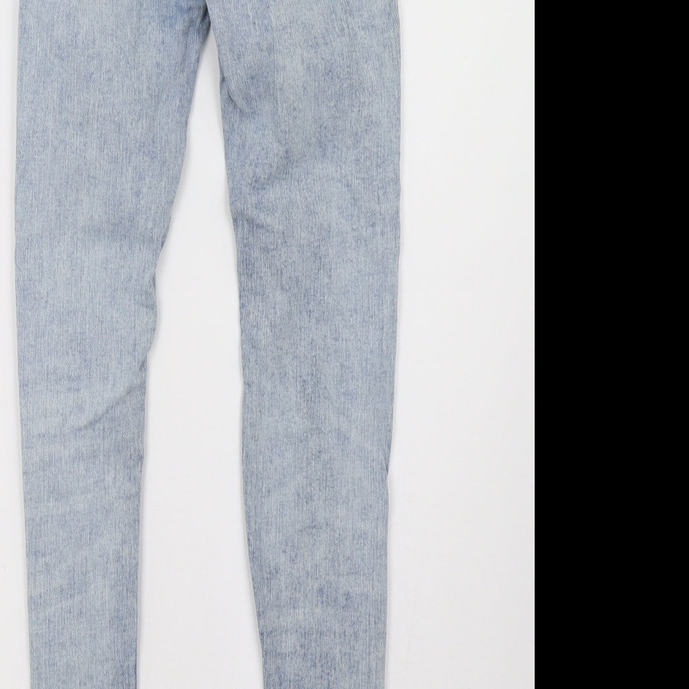 Primark Womens Blue  Denim Skinny Jeans Size 4 L28 in