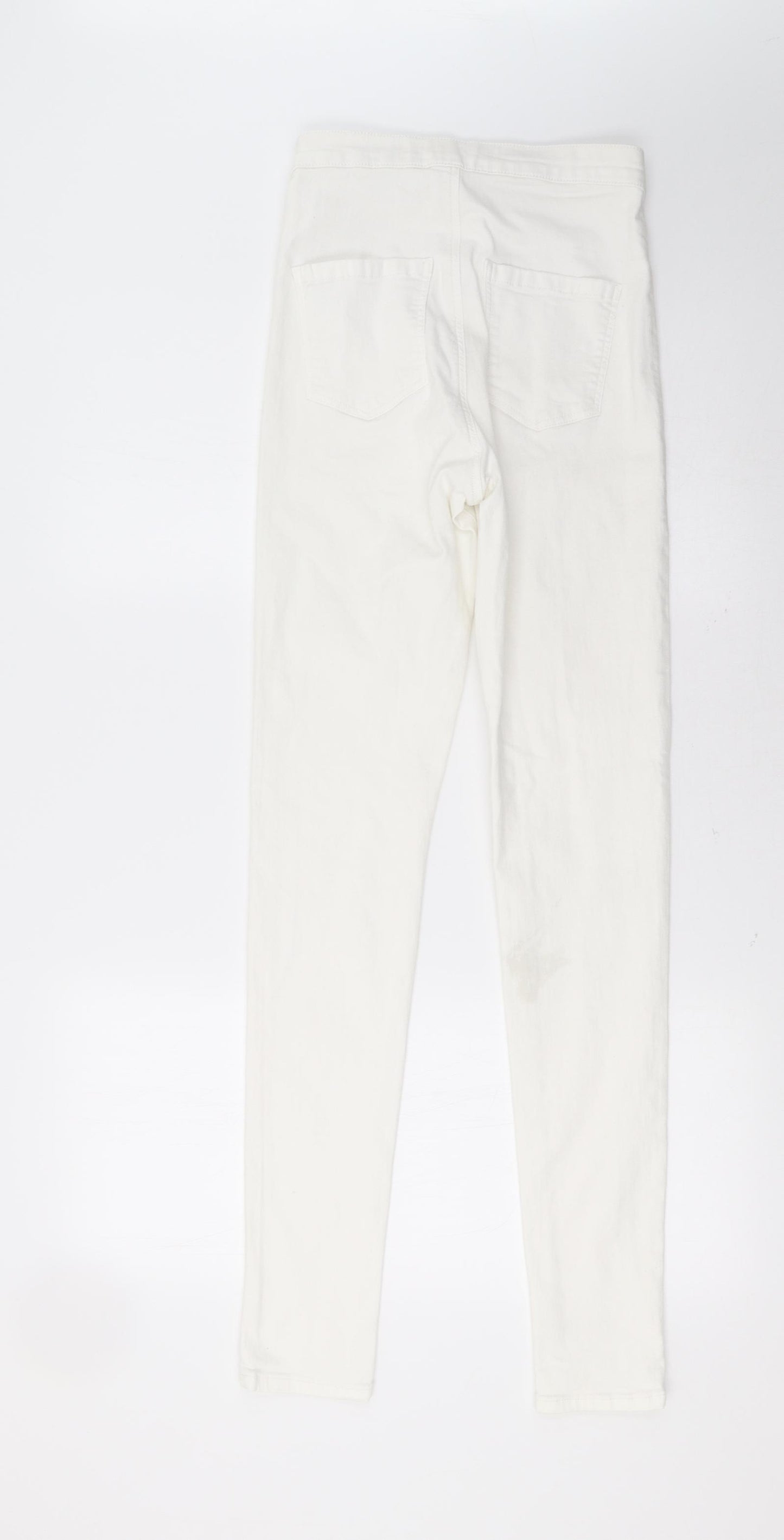 Topshop Womens White  Denim Skinny Jeans Size 28 L34 in
