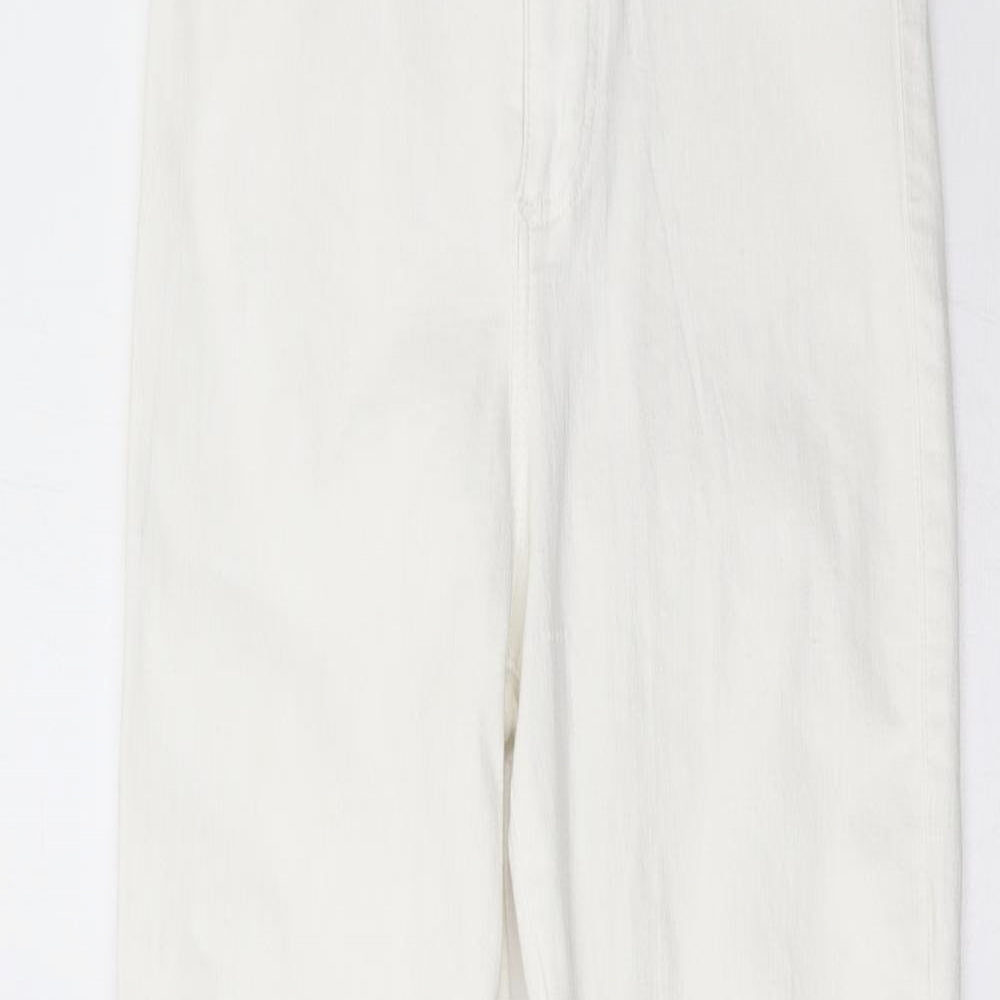 Topshop Womens White  Denim Skinny Jeans Size 28 L34 in