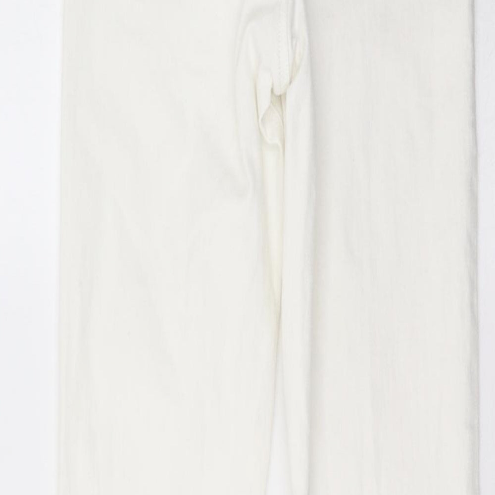Topshop Womens White  Denim Skinny Jeans Size 28 L34 in