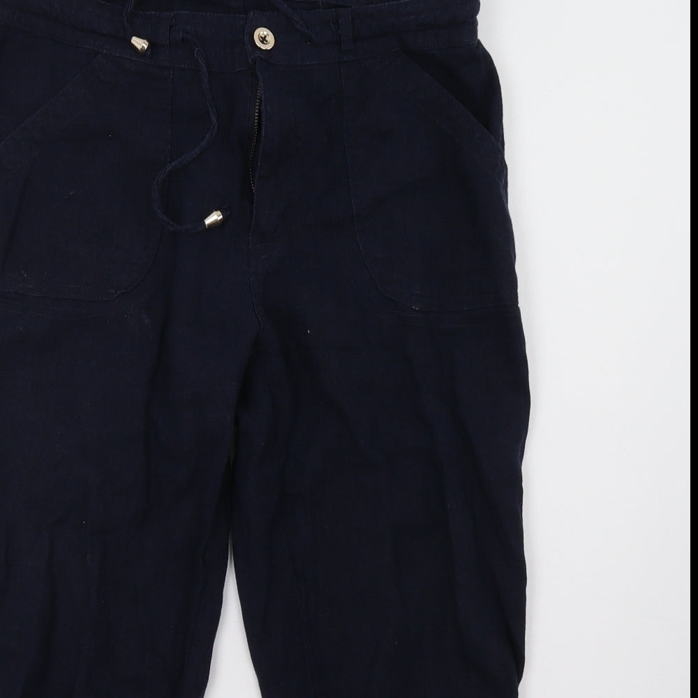 Primark Womens Blue   Cropped Trousers Size 12 L24 in