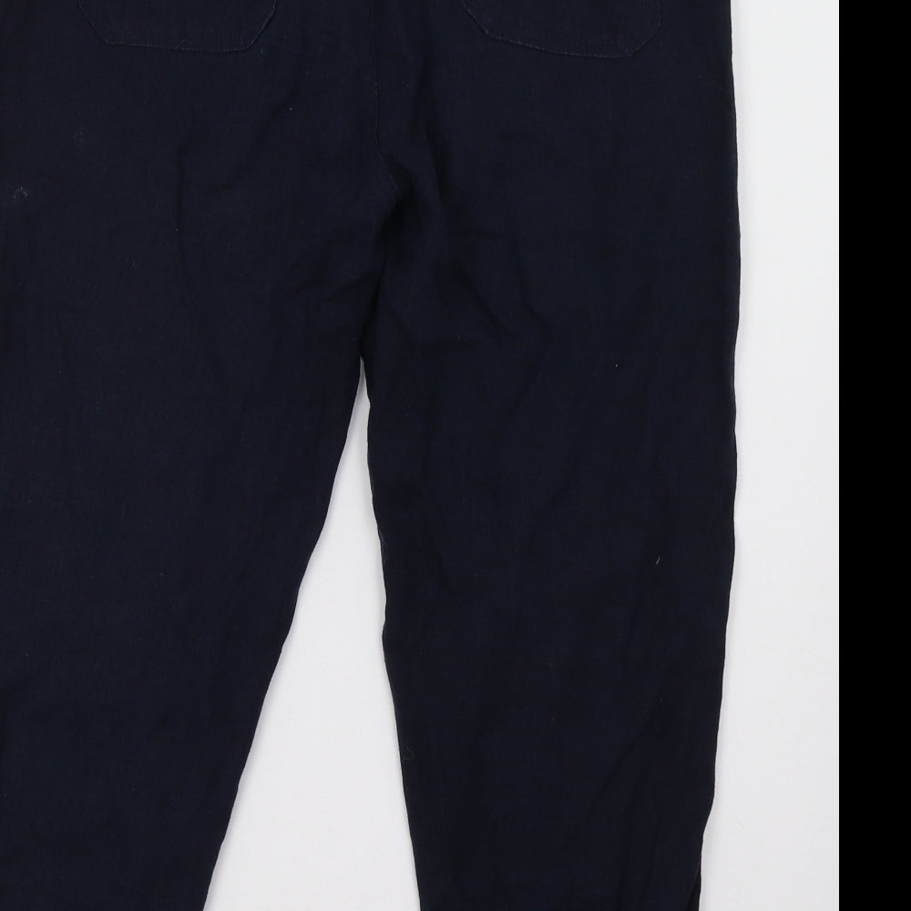 Primark Womens Blue   Cropped Trousers Size 12 L24 in