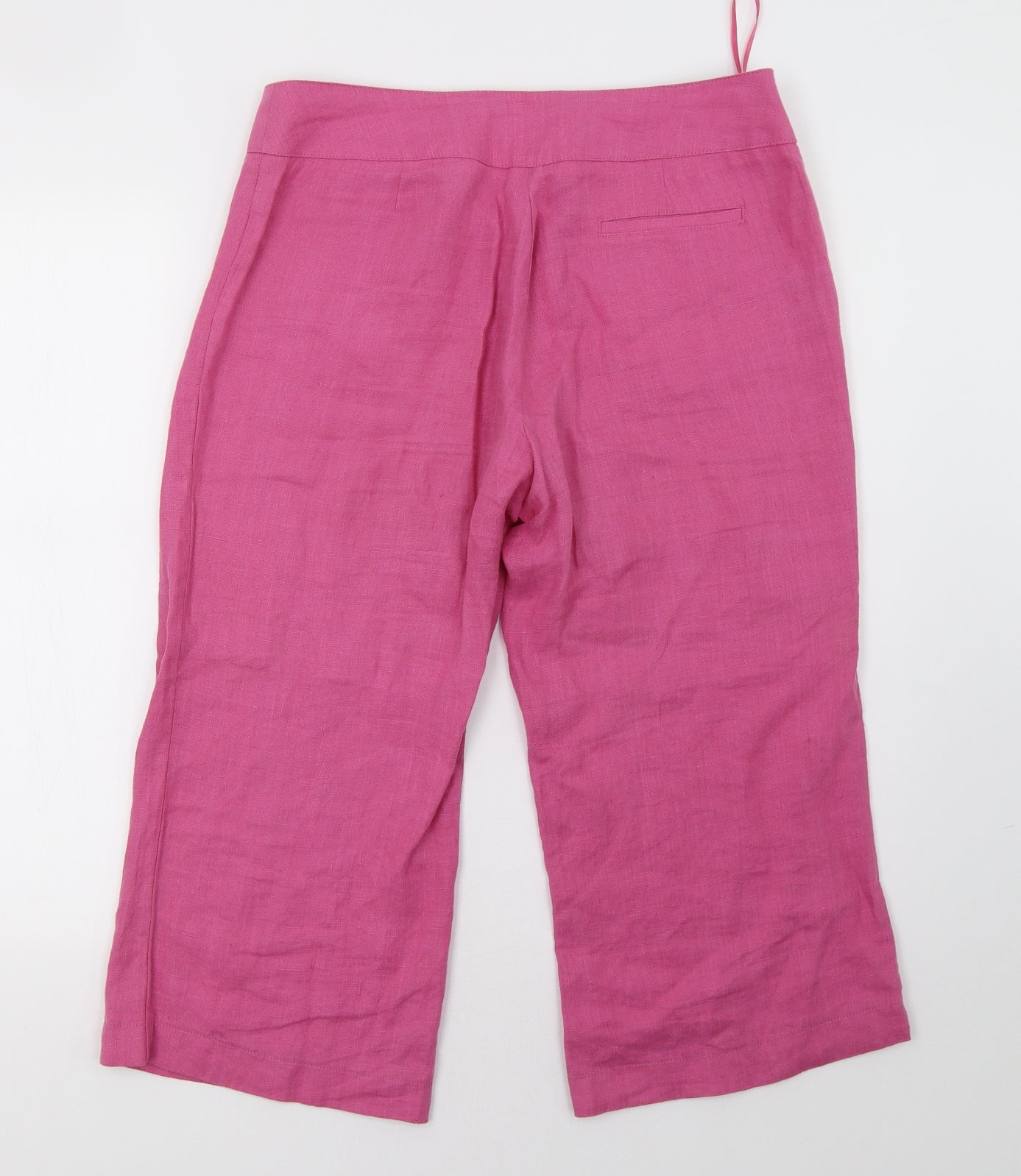 Marks and Spencer Womens Pink   Cropped Trousers Size 12 L23 in