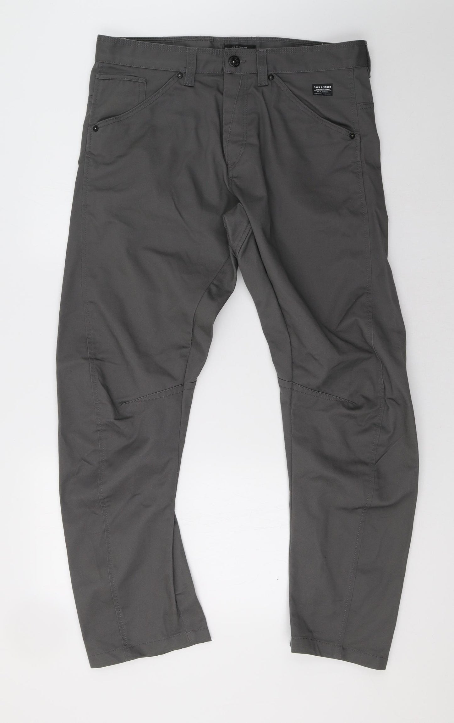 JACK & JONES Mens Grey   Trousers  Size 34 L30 in