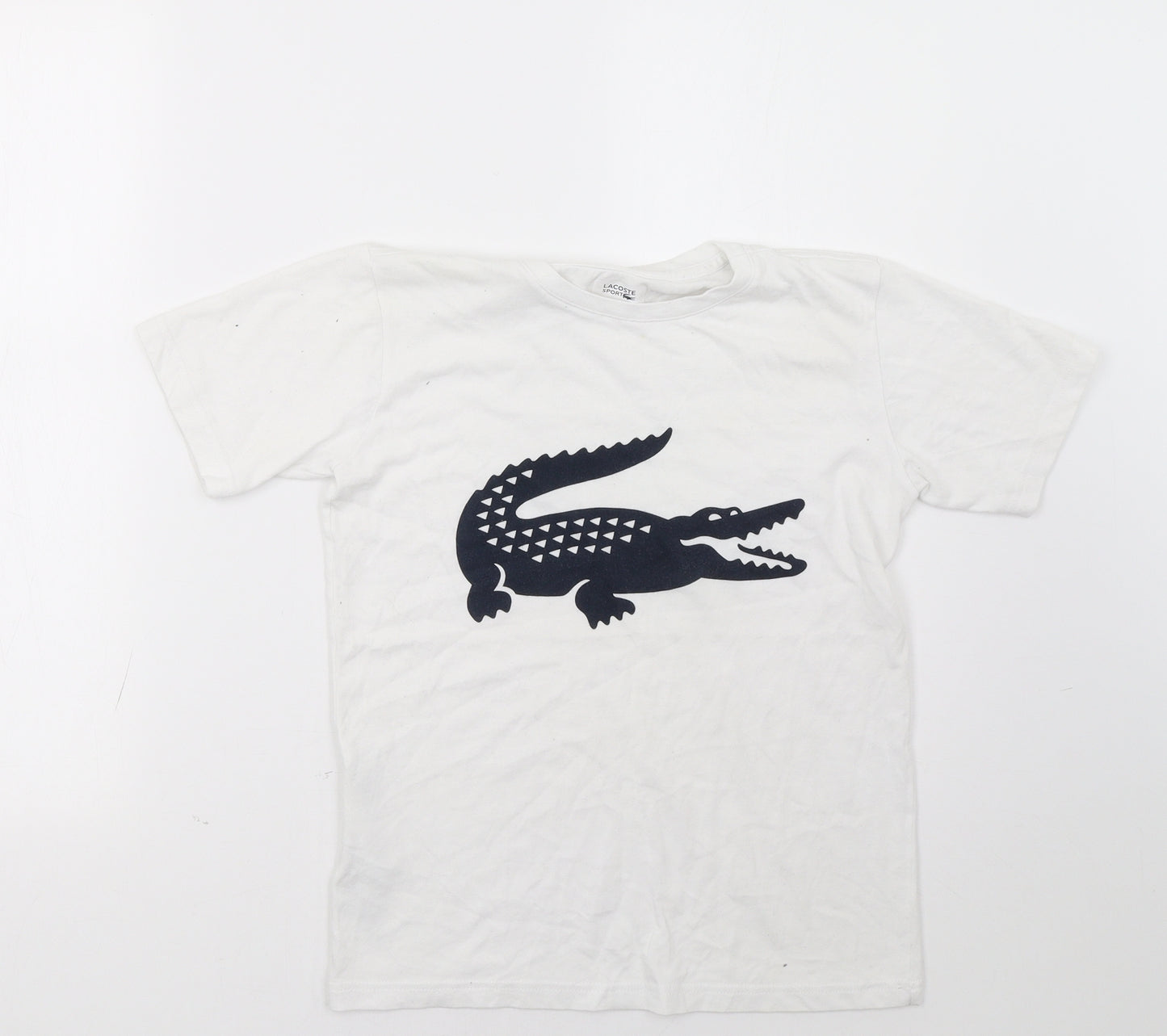 Lacoste Boys White   Basic T-Shirt Size 12 Years