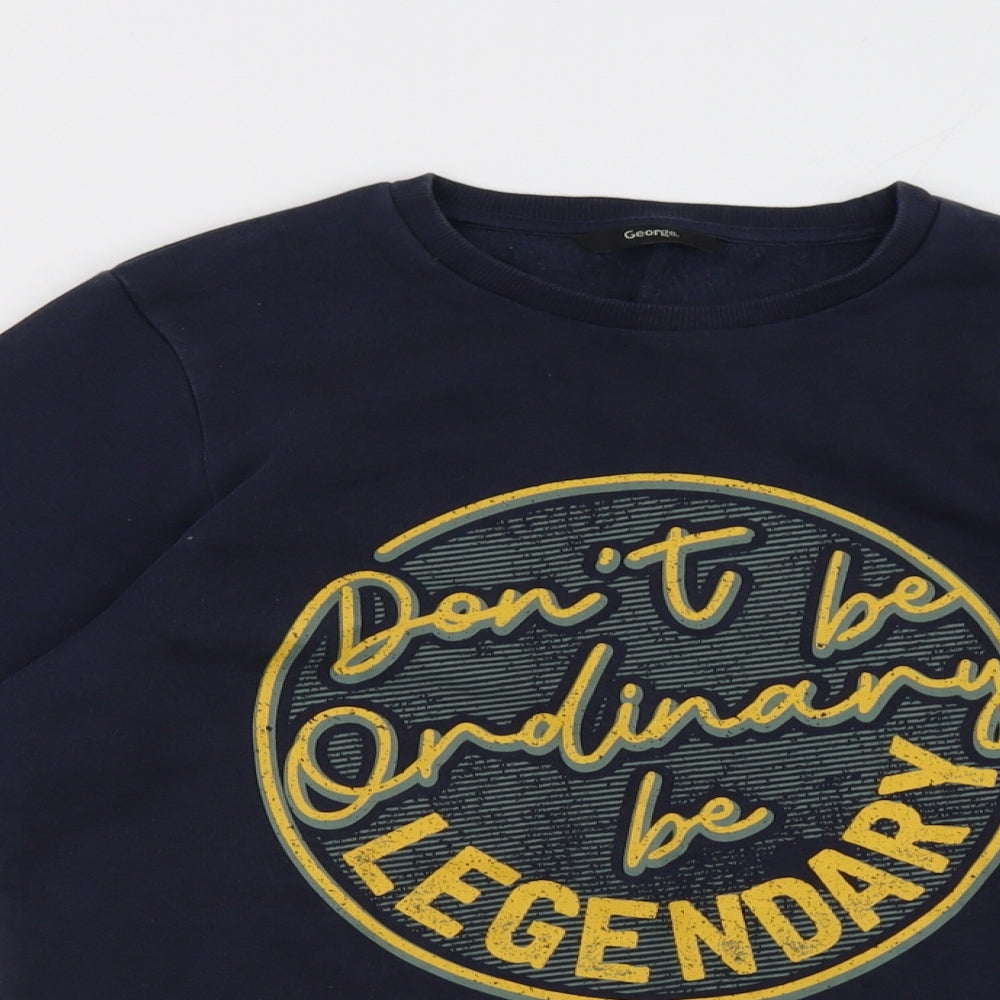 George Boys Blue   Pullover Sweatshirt Size 13-14 Years