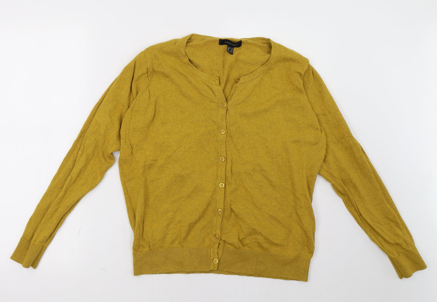 Primark Womens Yellow   Cardigan Jumper Size 16