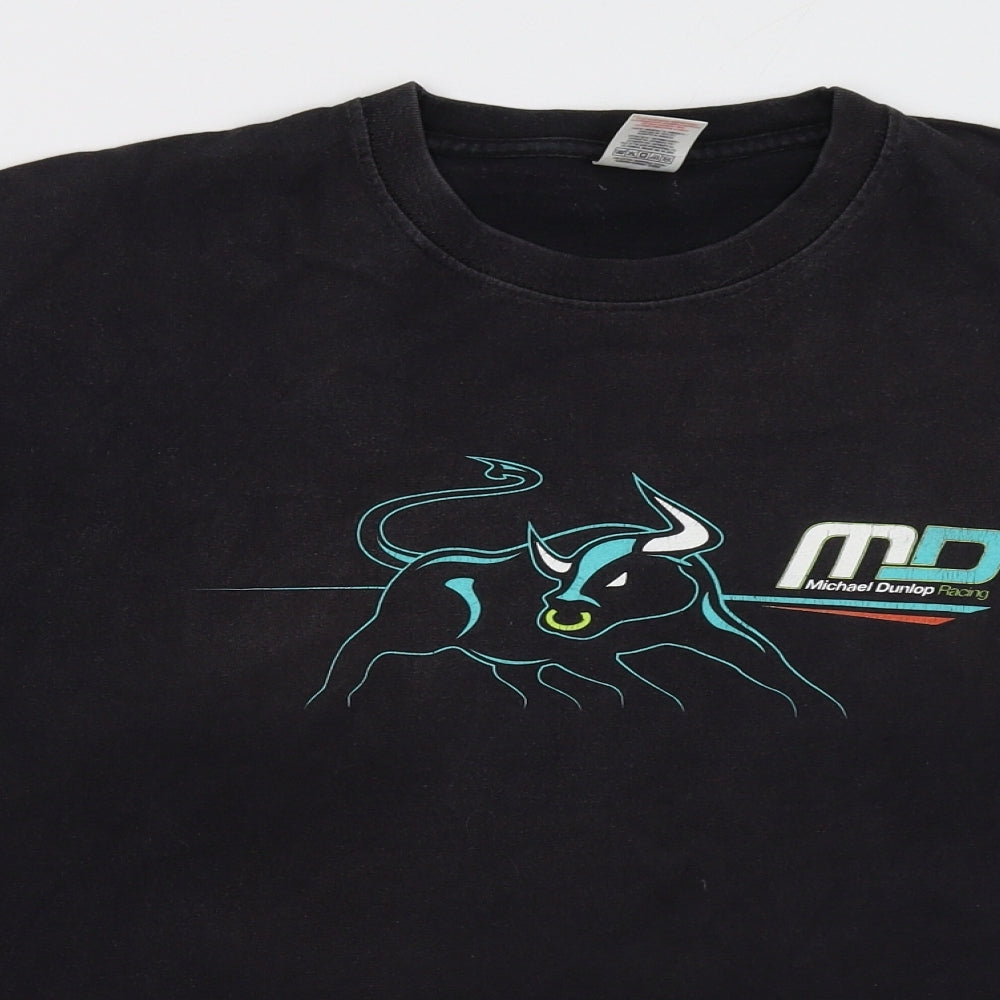 Fruit of the Loom Mens Black    T-Shirt Size XL