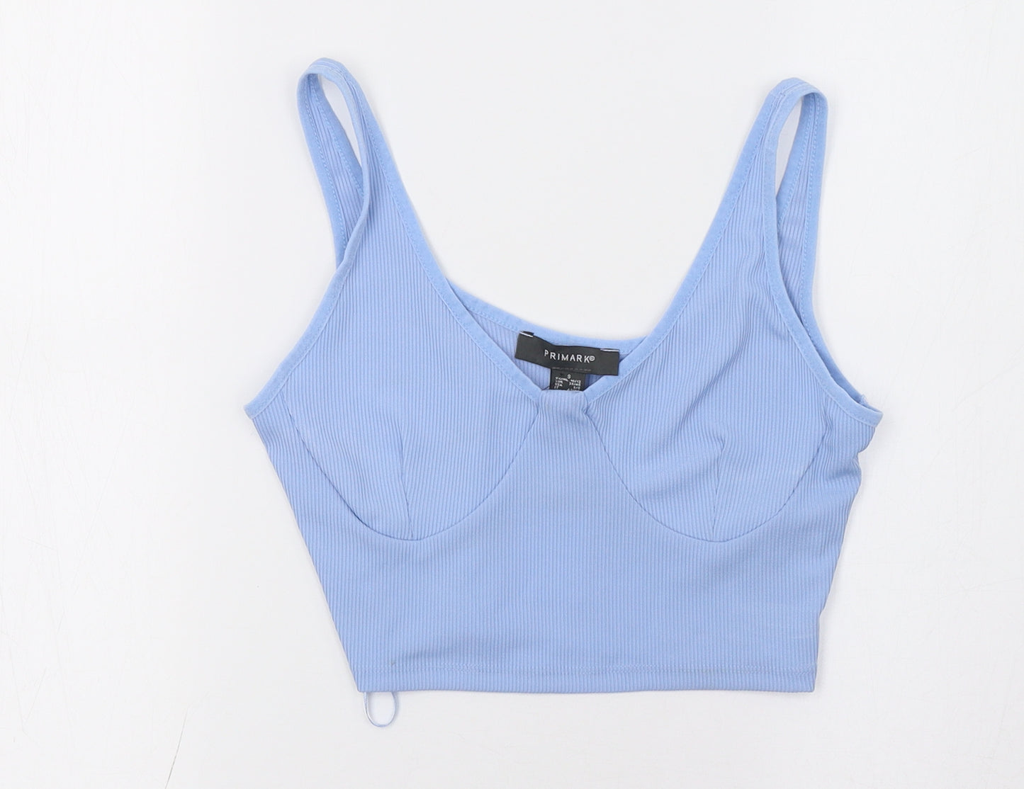 Primark Womens Blue   Cropped Tank Size 10