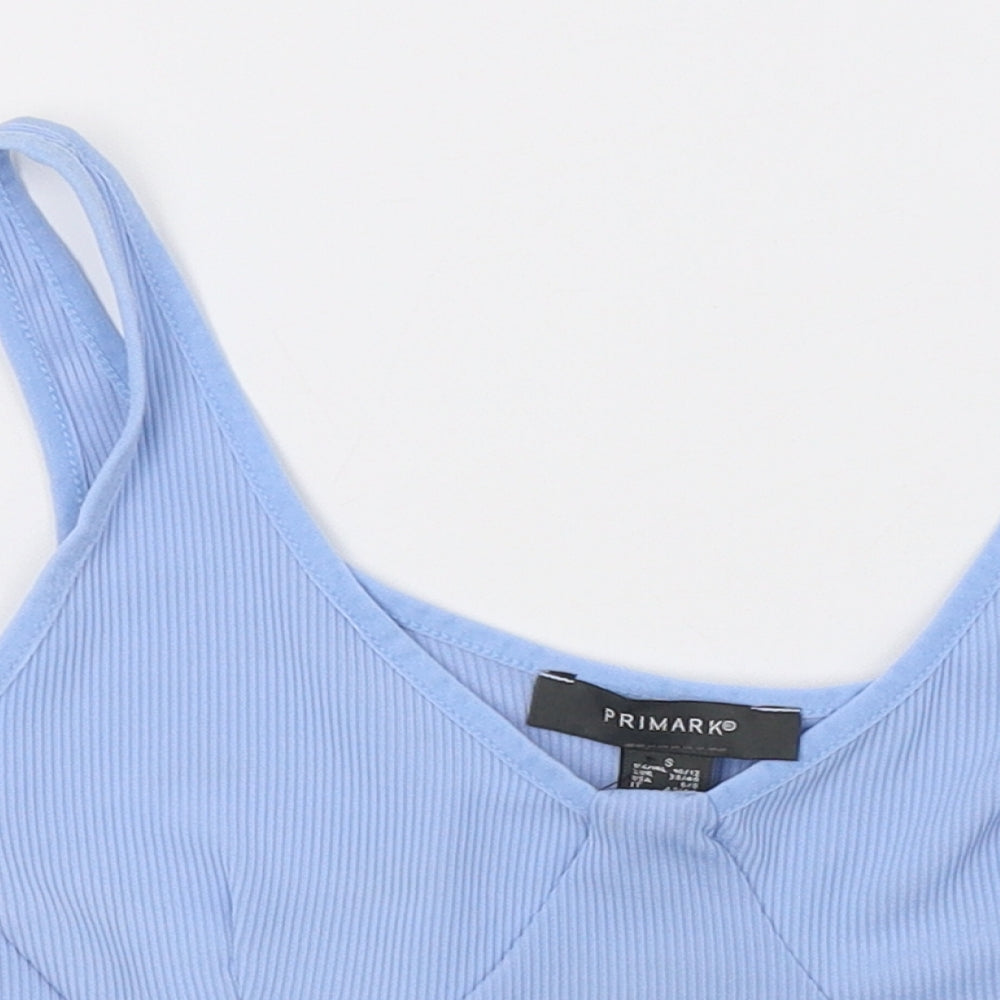 Primark Womens Blue   Cropped Tank Size 10