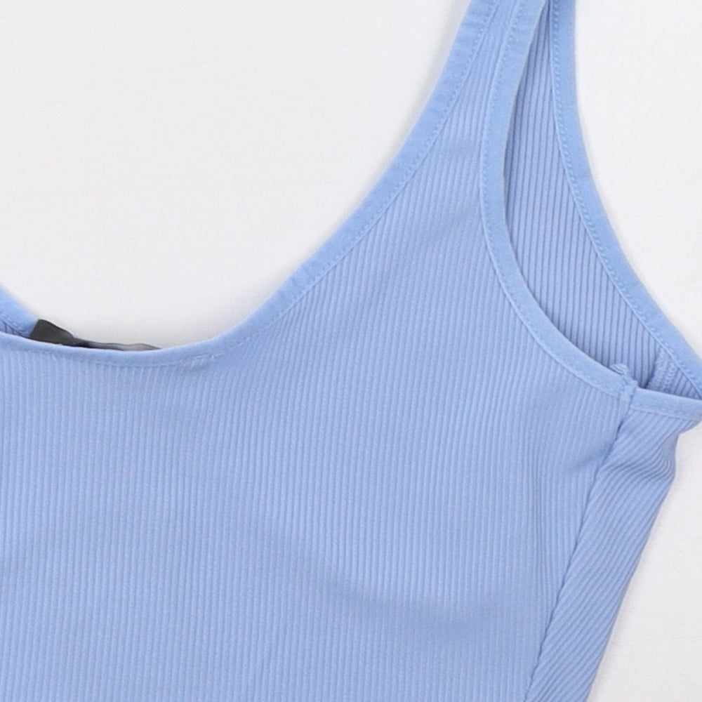 Primark Womens Blue   Cropped Tank Size 10