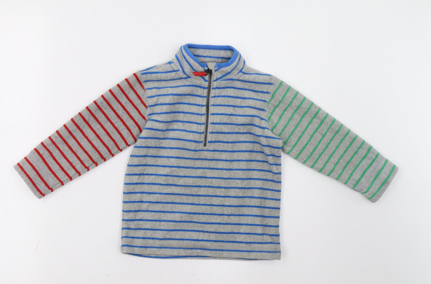 Sainsburys Boys Grey Striped  Pullover Sweatshirt Size 2 Years