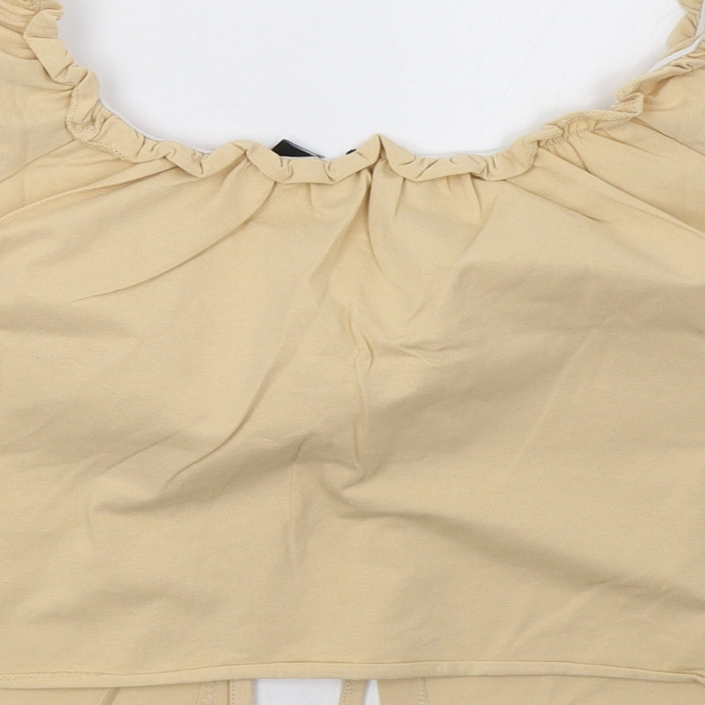Boohoo Womens Beige   Cardigan Jumper Size 16