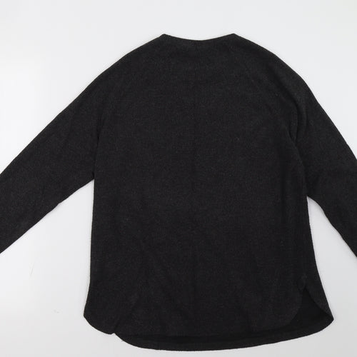 Select Womens Grey   Pullover Sweatshirt Size 14