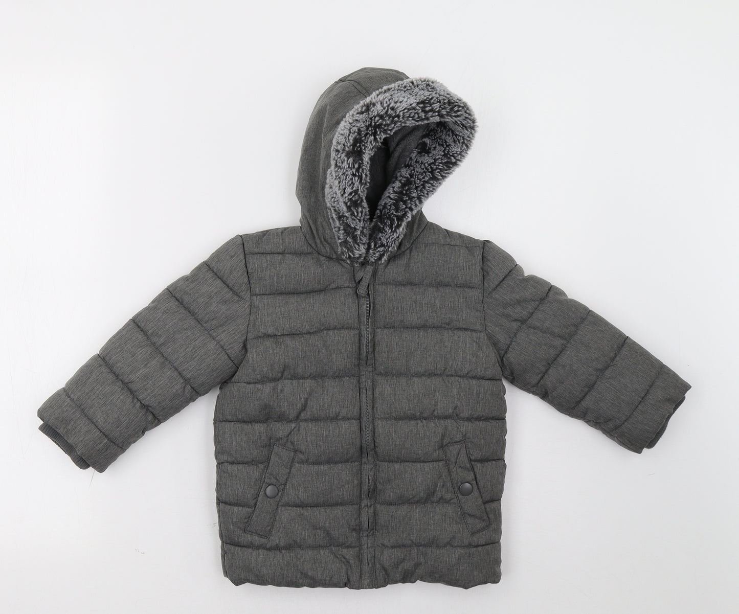 George Baby Grey   Basic Coat Coat Size 18-24 Months
