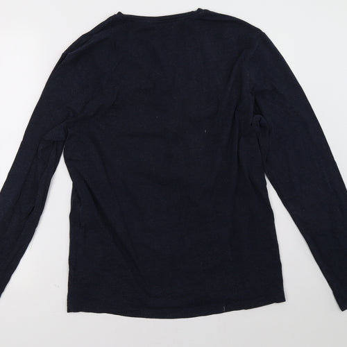 H&M Womens Blue   Pullover Sweatshirt Size L