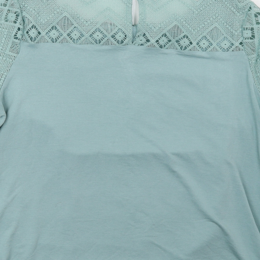 Marks and Spencer Womens Green   Basic T-Shirt Size 16