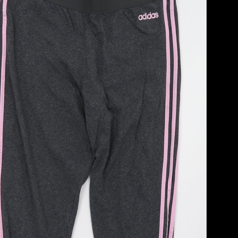 adidas Womens Grey    Leggings Size 24 L30 in