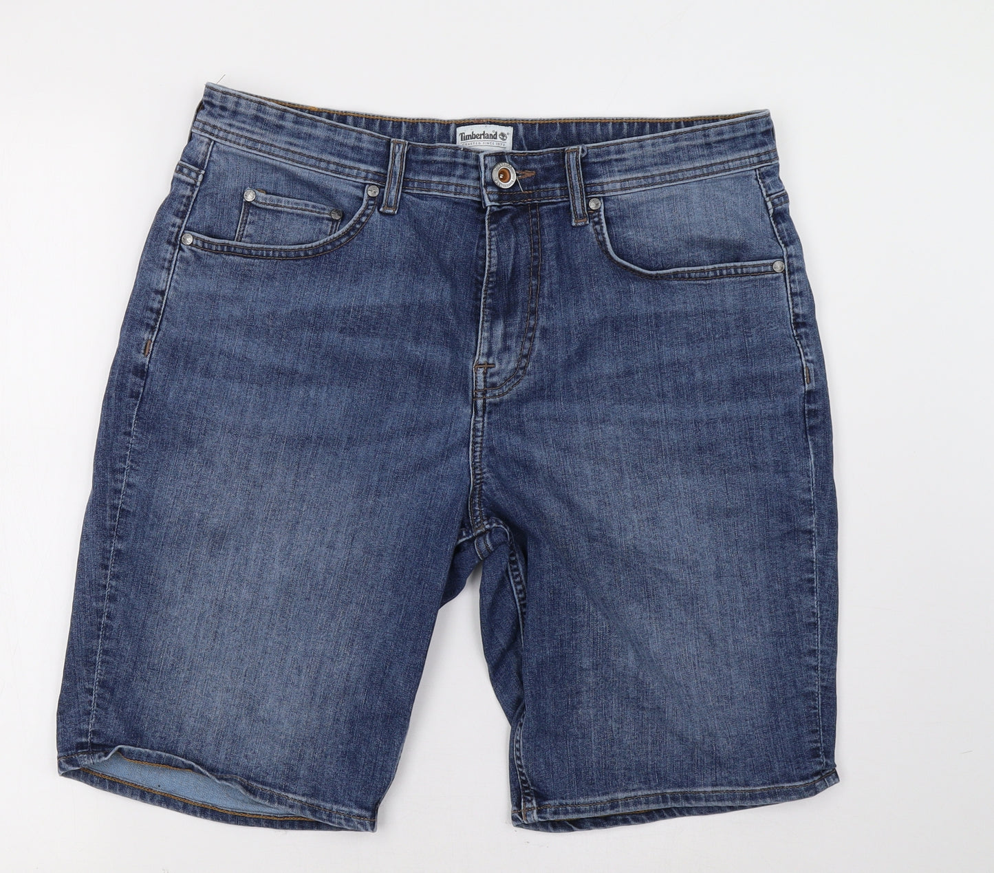 Timberland Mens Blue  Denim Bermuda Shorts Size 34