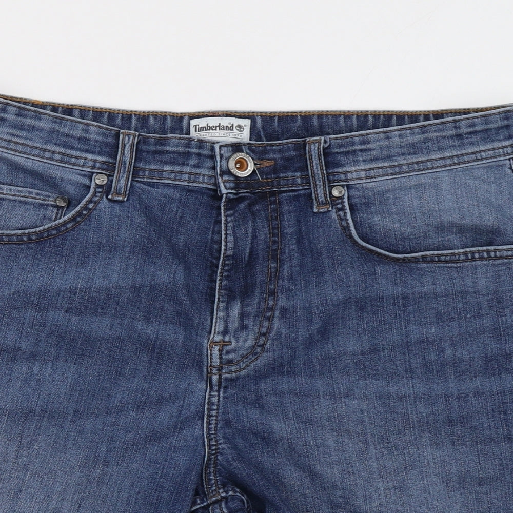 Timberland Mens Blue  Denim Bermuda Shorts Size 34