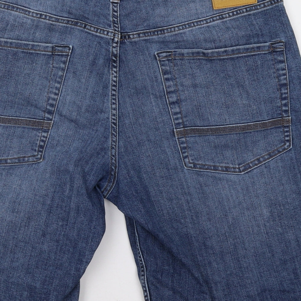 Timberland Mens Blue  Denim Bermuda Shorts Size 34