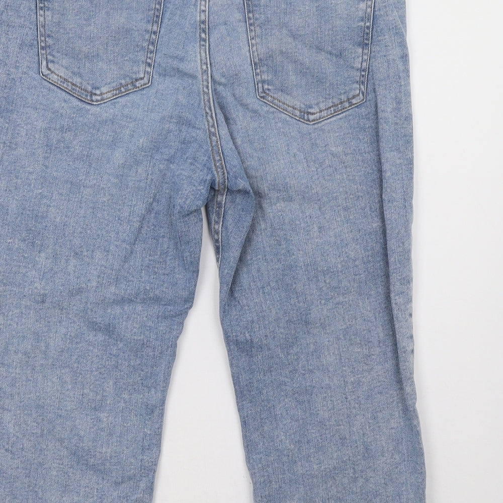 F&F Womens Blue  Denim Bermuda Shorts Size 12