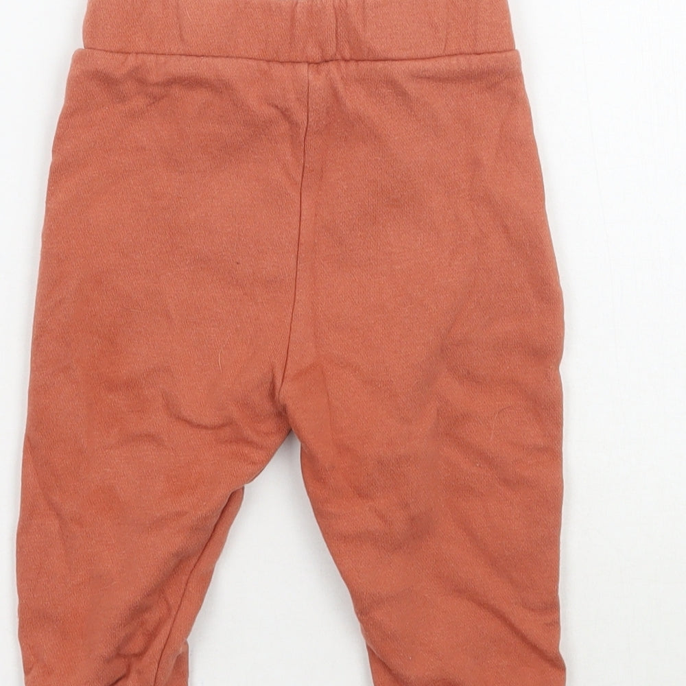 Fred & flo Boys Orange   Sweatpants Trousers Size 6-9 Months