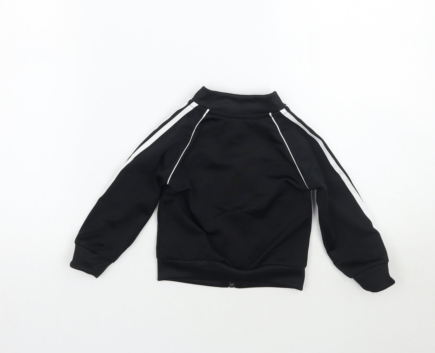 adidas Baby Black Striped  Jacket Coat Size 6-9 Months