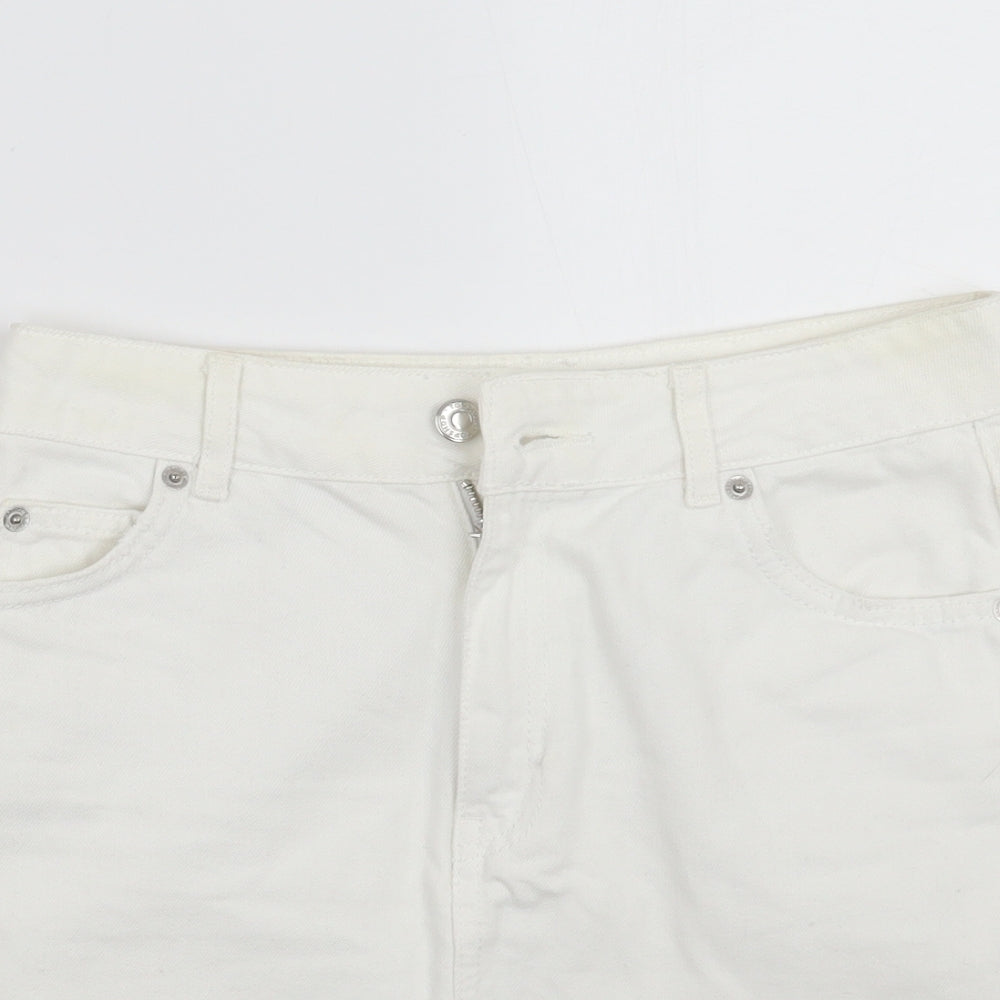 Topshop Womens White   A-Line Skirt Size 6