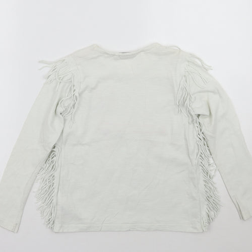Matalan Girls White   Basic T-Shirt Size 8-9 Years