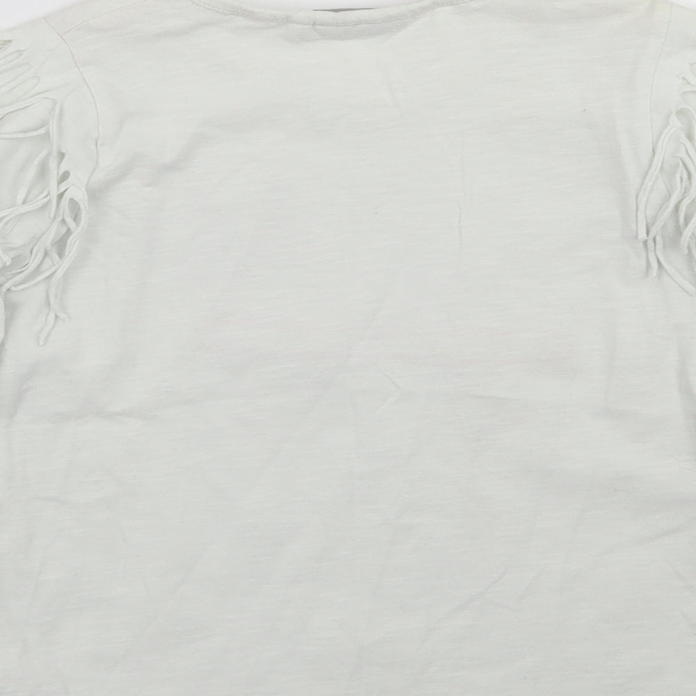 Matalan Girls White   Basic T-Shirt Size 8-9 Years