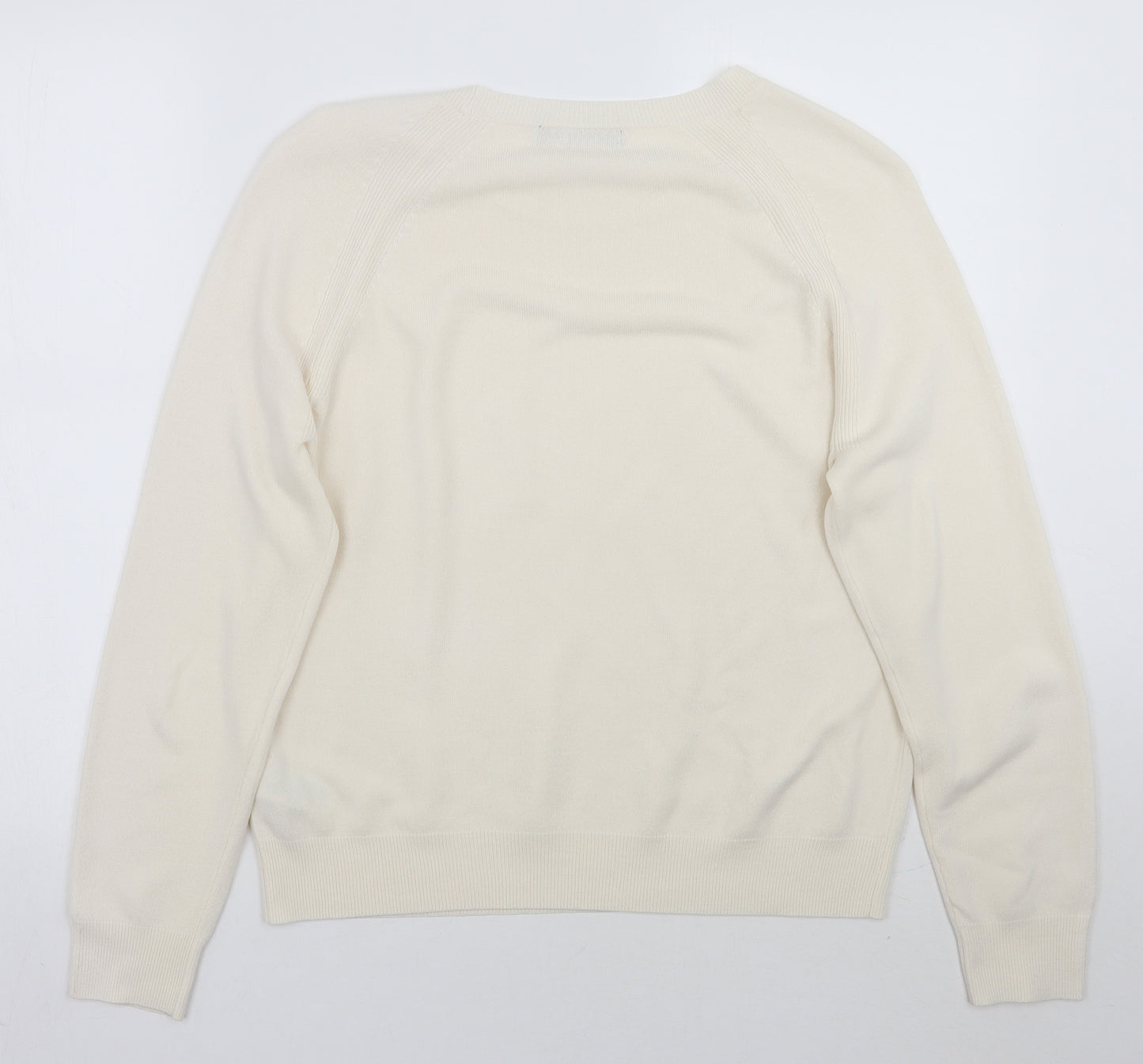 Marks and Spencer Womens Ivory   Pullover Jumper Size 14