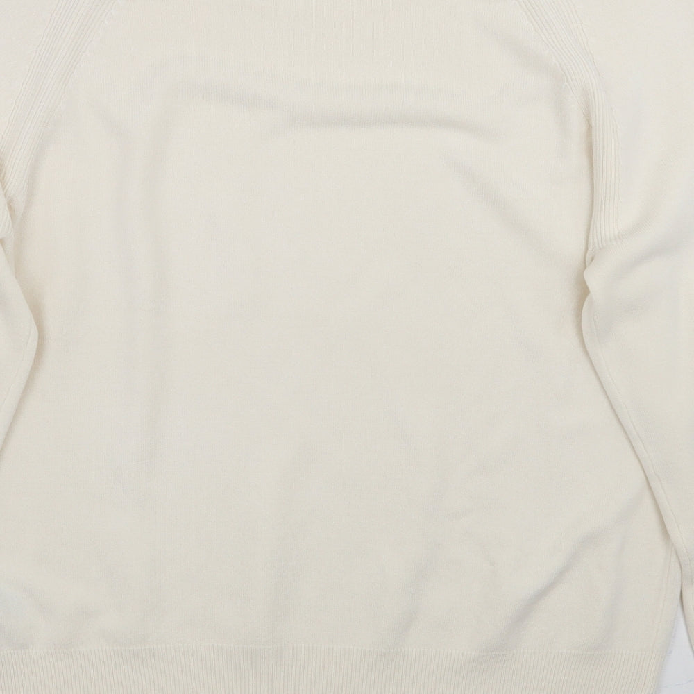 Marks and Spencer Womens Ivory   Pullover Jumper Size 14