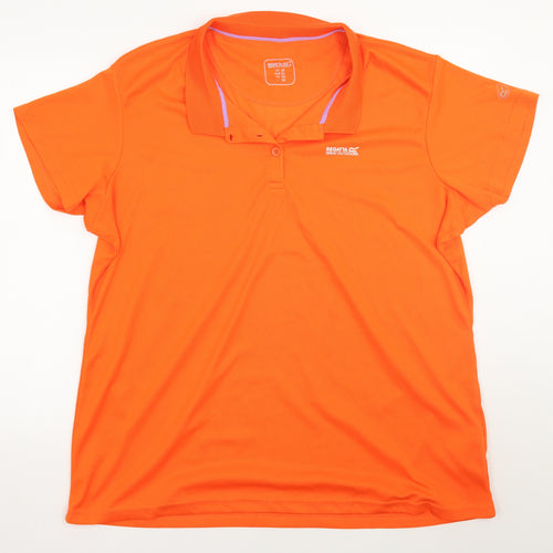 Regatta Womens Orange   Basic Polo Size 26