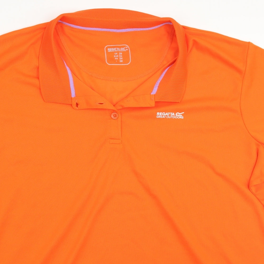Regatta Womens Orange   Basic Polo Size 26