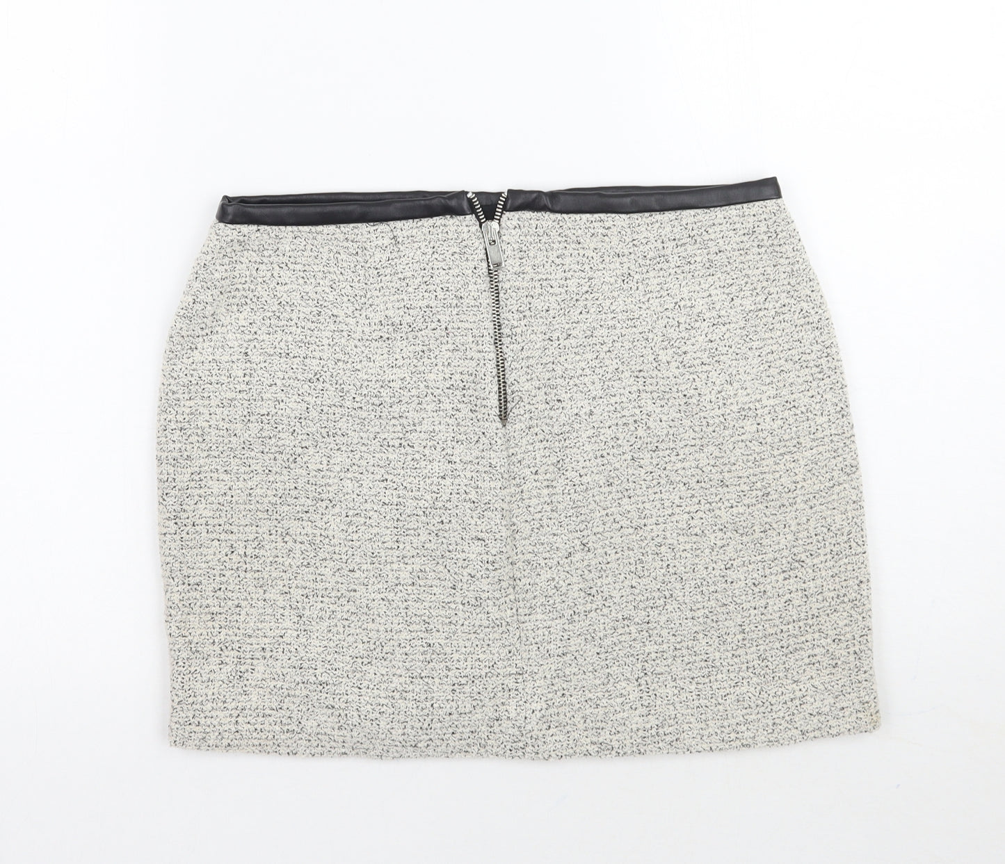 Zara Womens White   A-Line Skirt Size S