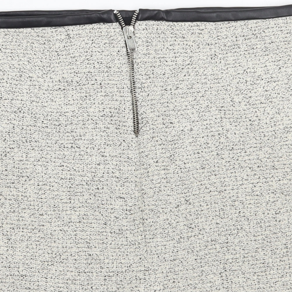 Zara Womens White   A-Line Skirt Size S