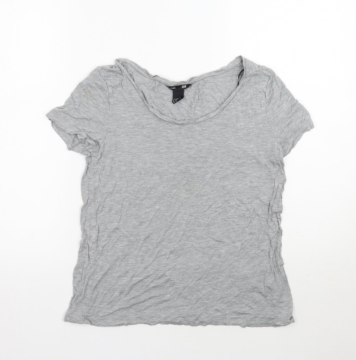 H&M Womens Grey   Basic T-Shirt Size S