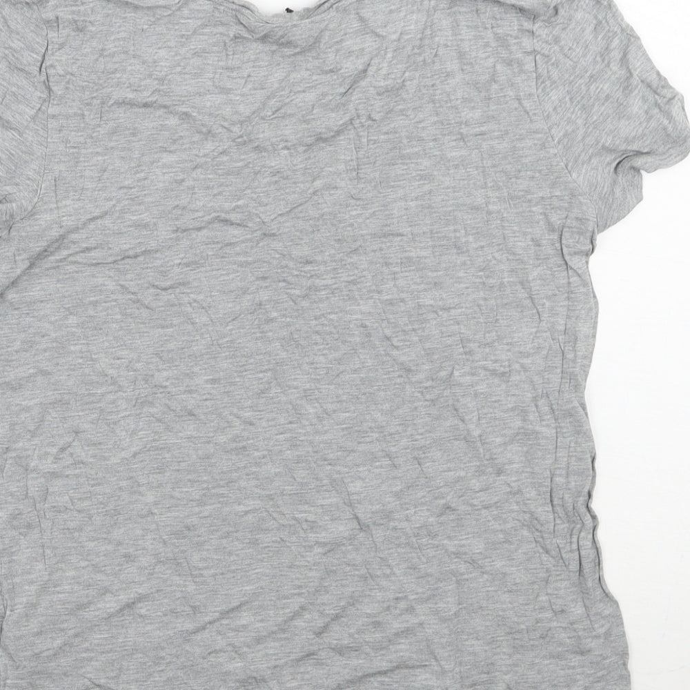 H&M Womens Grey   Basic T-Shirt Size S