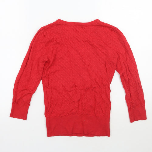 H&M Womens Red   Pullover Jumper Size XS