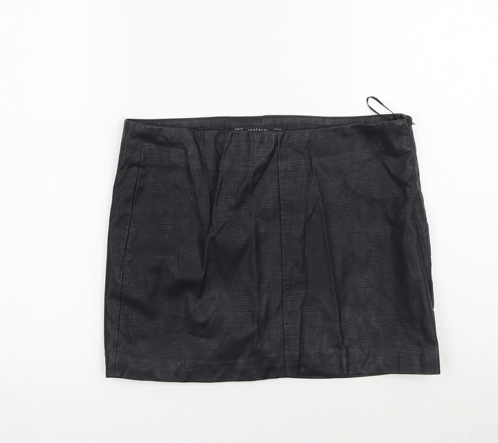 Zara Womens Black   A-Line Skirt Size M