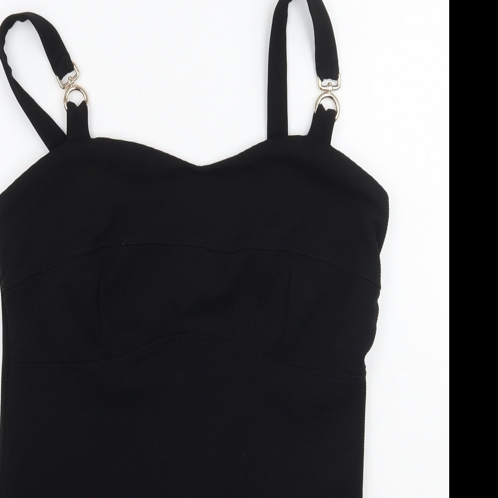 River Island Womens Black   Bodysuit One-Piece Size 14