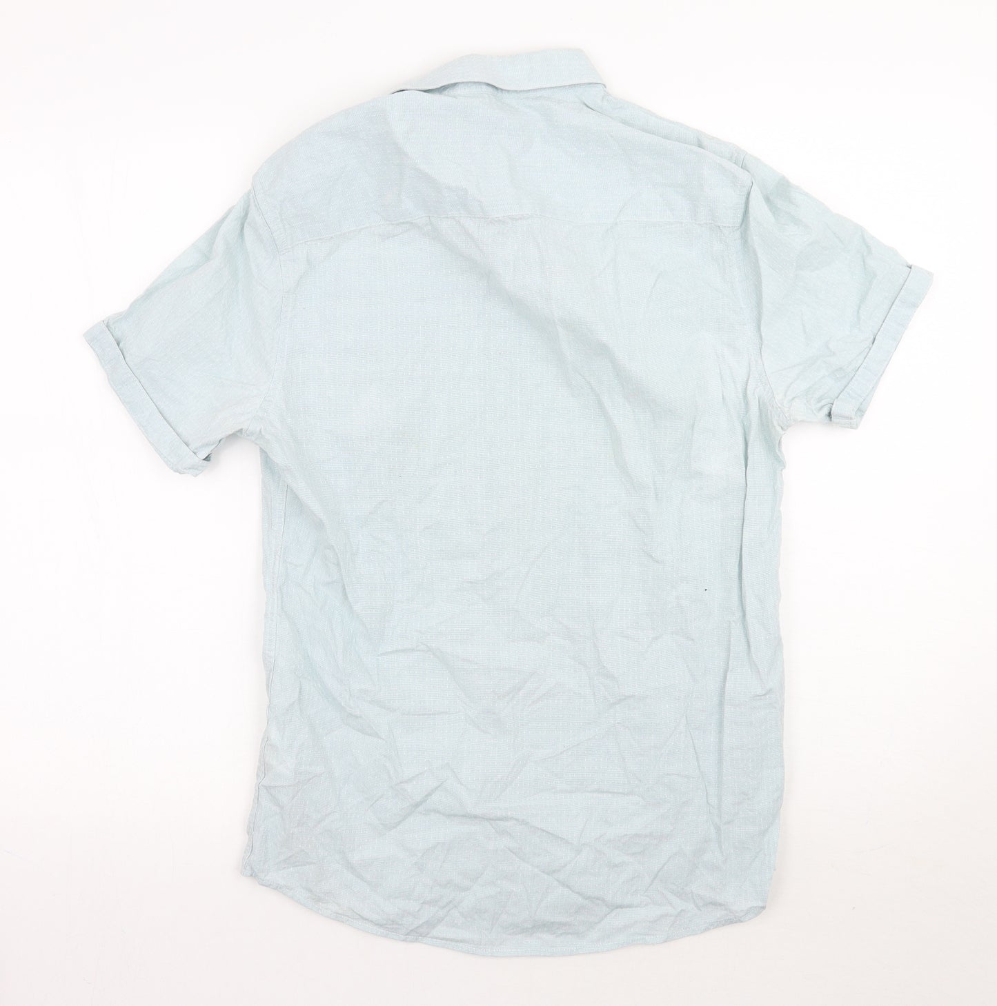 Topman Mens Blue    Button-Up Size S